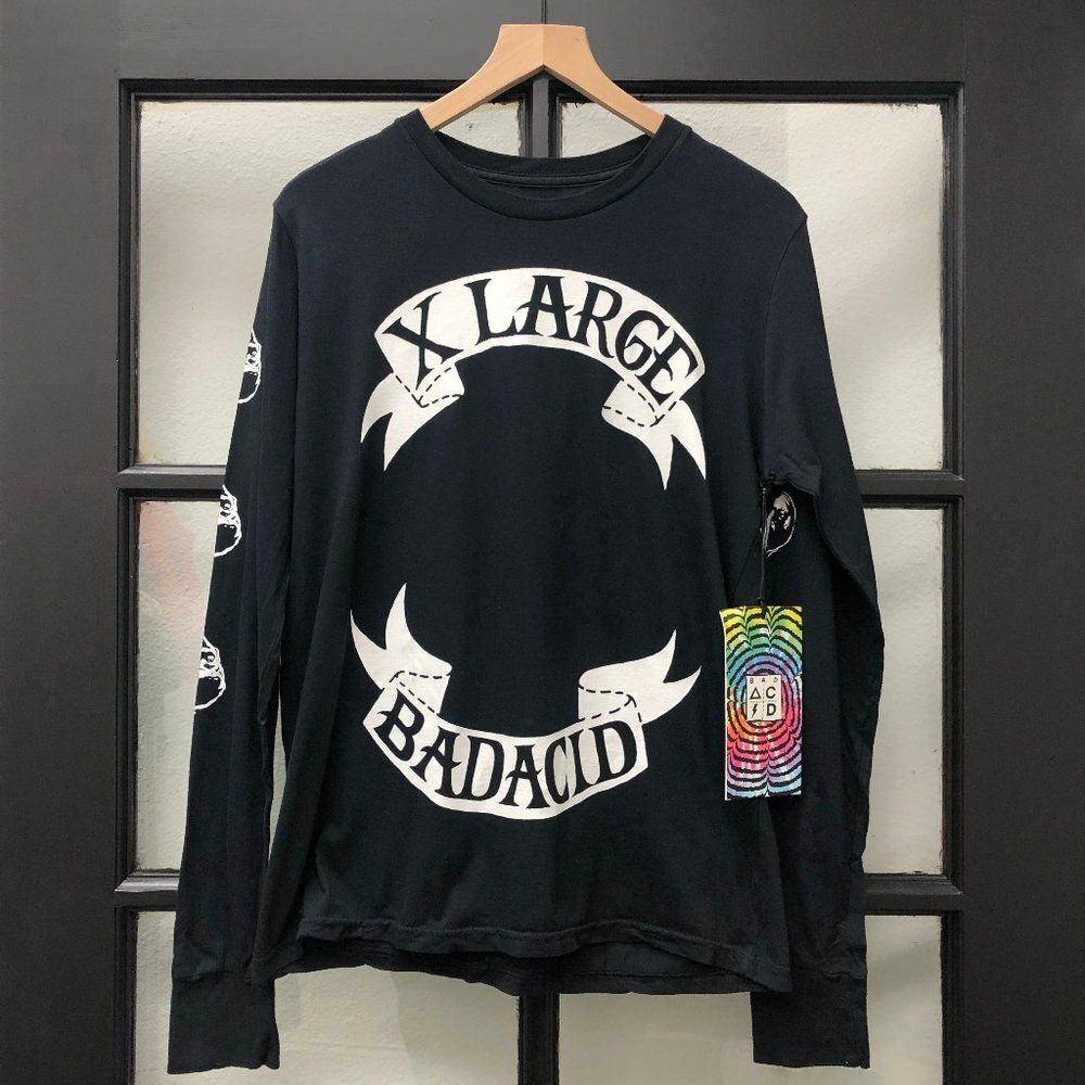 New UNIF x Bad Acid Black Long Sleeve Tee - Size S
